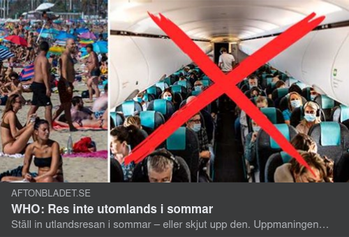 Orekommenderat Utlandsresande