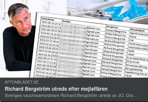 Richard Bergström & Uppdagade Mejl