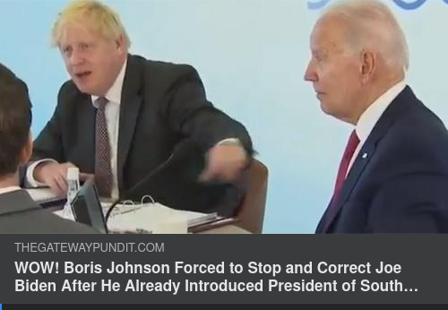 BoJo Korrigerar Biden