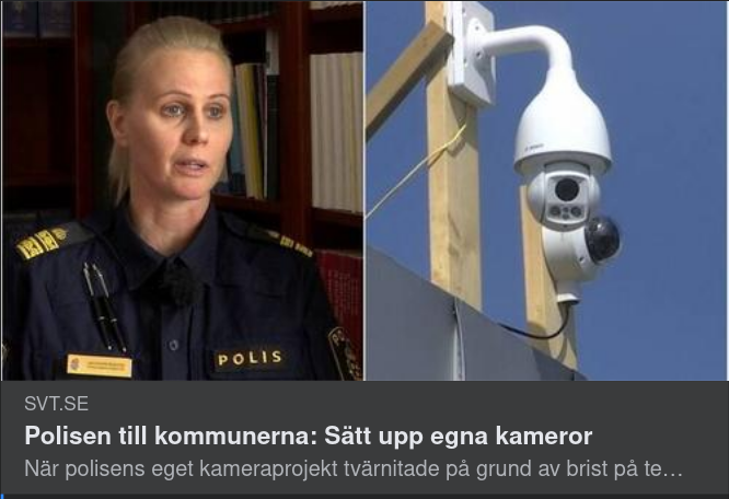 Kommunala Kameror Polisrekommenderat