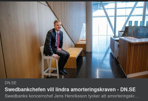 Idiotförklarande Från Swedbanks Koncernchef Jens Henriksson