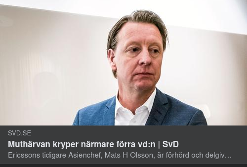 Delgiven Ericsson-Chef