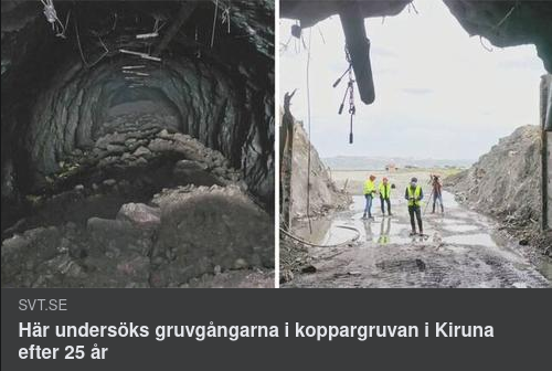 Gruvgångsundersökning I Kiruna