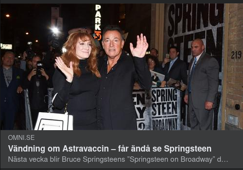 Vaccinerad Broadway-Show