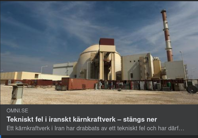 Iransk Kärnkraftverksfel