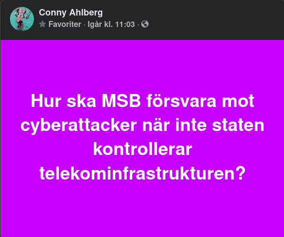 Cyberattackskyddande MSB