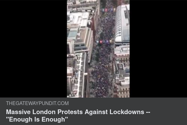 Massiv London-Protest