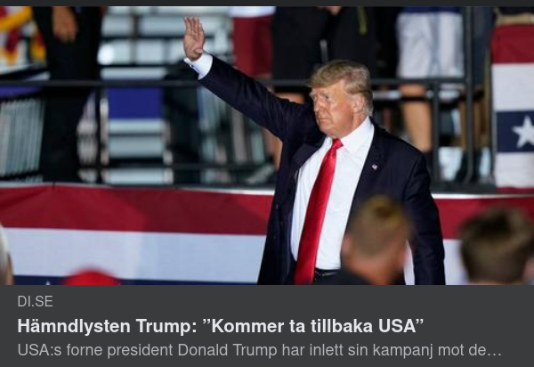 Hämndlysten Trump I DI