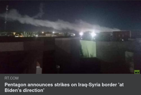 USA Bombar Vid Gränsen Syrien-Irak