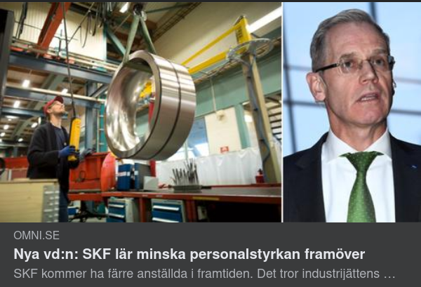 Prognostiserad Personalstyrkeframtidsutveckling I SKF