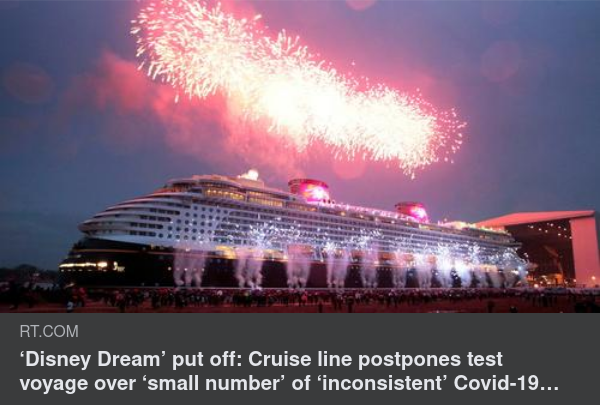 Covidstoppad Disneysegling