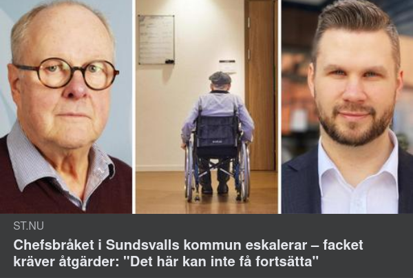 Eskalerande Chefsbråk I Sundsvalls Kommun