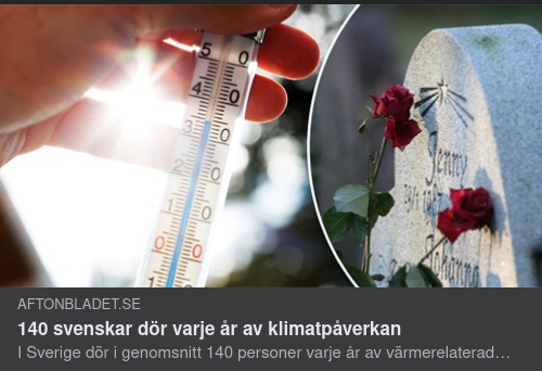 140 Klimatdöda Per År