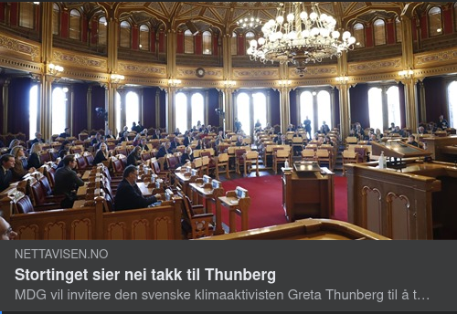 Norge Säger Nei Takk Thunberg