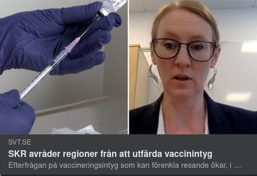 Vaccinintygsavrådande SKR