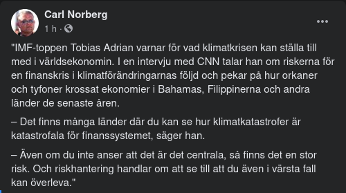 Klimatkrisen & Världsekonomin Enligt IMF