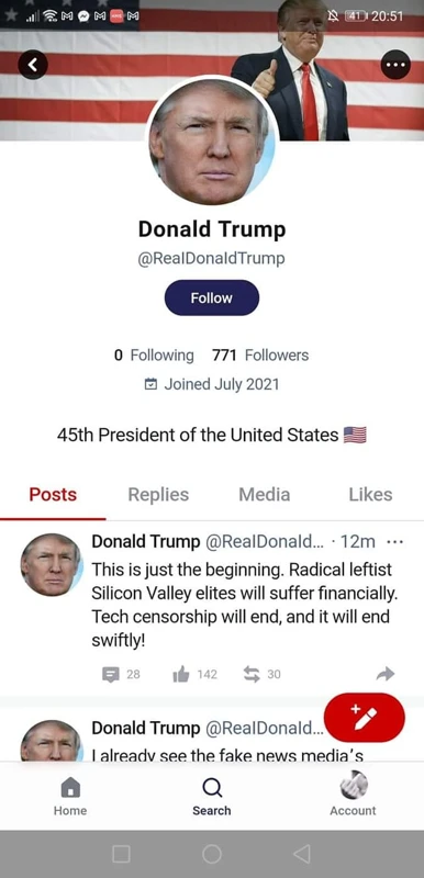 Trump Om Big Techs Censur
