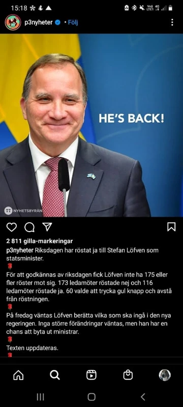 Stefan Återinröstad