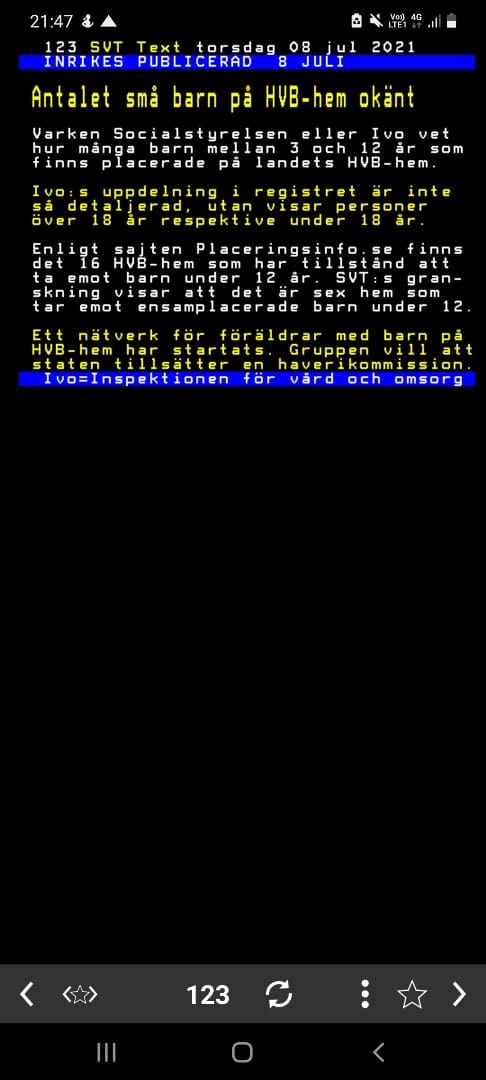 Okänt Antal Små Barn På HVB-Hem