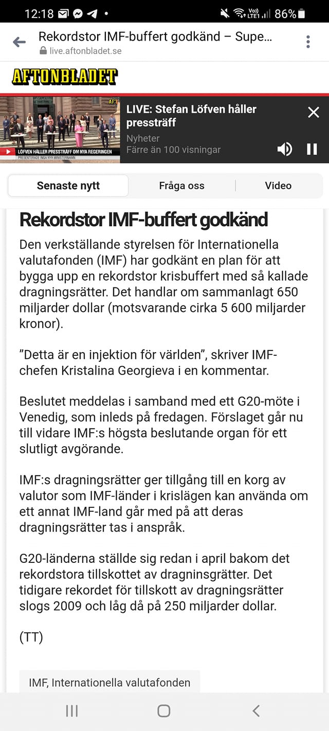Godkänd Rekordbuffert För IMF
