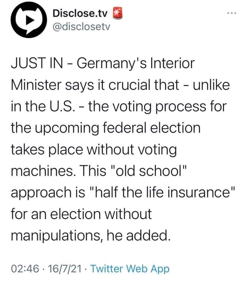 Tyskland & Valröstningsmaskiner