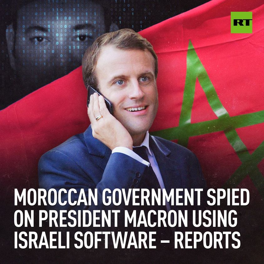 Marocko Telefonspionerande På Macron