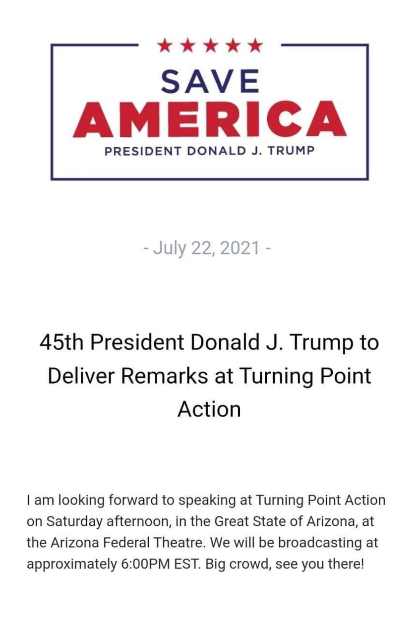 Trump Talar I Arizona