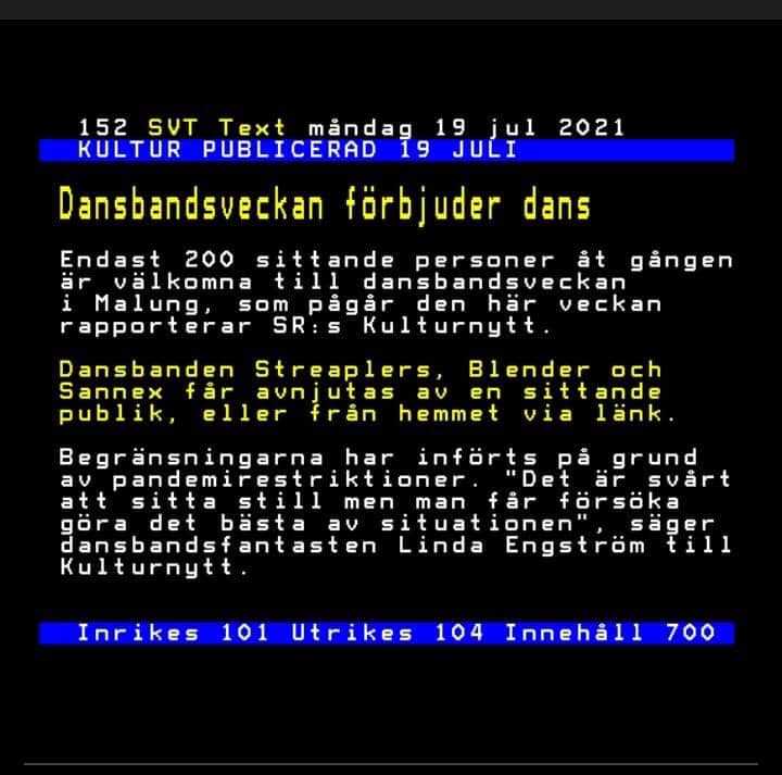 Dansbandsveckan & Covidiotin