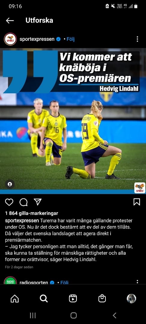 Knäböjande Damfotboll