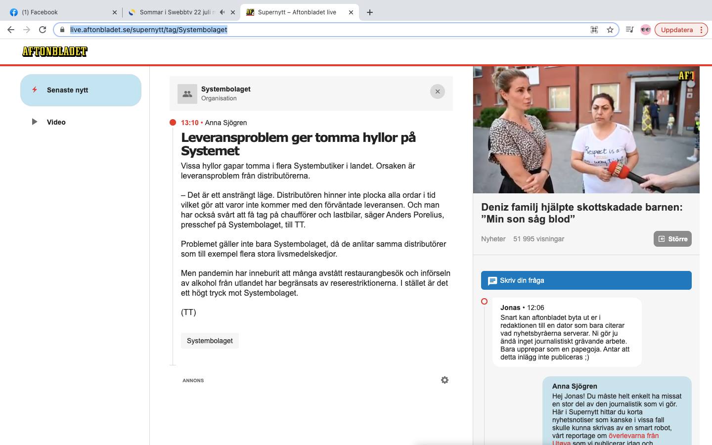 Tomma Hyllor På Systemet