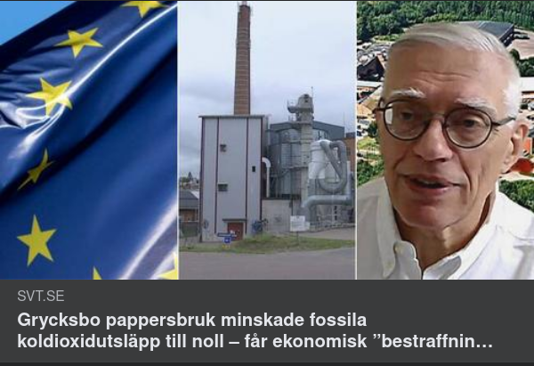 Försvunnen Utsläppsrättsförsäljningsinkomst