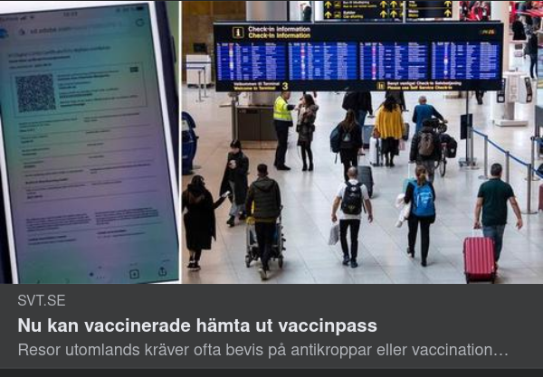 Vaccinerad Vaccinpasshämtning