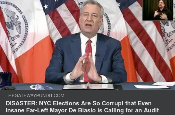 de Blasio Efterlyser Valrevision