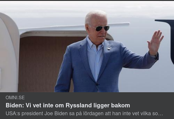 Biden Om Rysk Inblandning