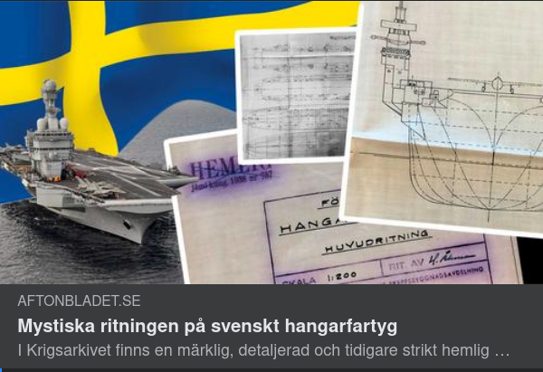 Hemlig Svenskt Hangarfartygsritning