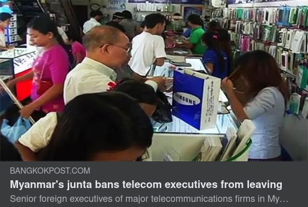 Kvarhållna Telekomdirektörer I Myanmar