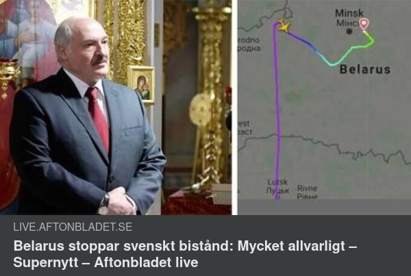 Belarus Stoppar Svenskt Bistånd