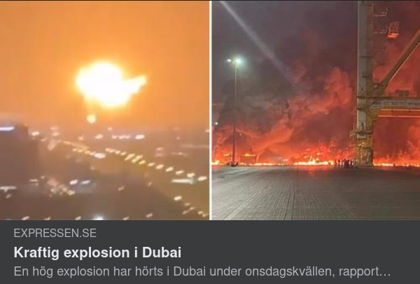 Explosion I Dubai