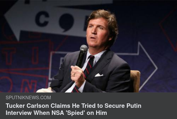 Tucker Söker Putin