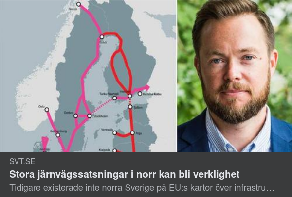 Norrländsk Järnväg På EU-Karta
