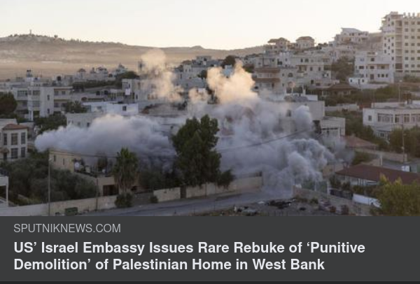 USA Tillrättavisar Israel