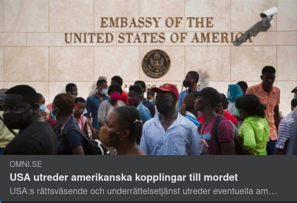 Amerikanska Kopplingar Till Presidentmordet I Haiti?
