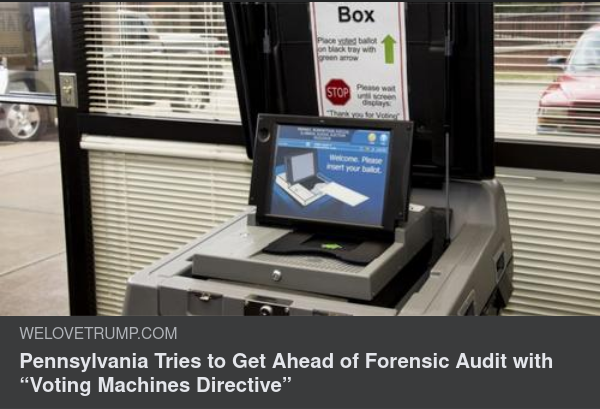 Röstningsmaskinsdirektiv I Pennsylvania