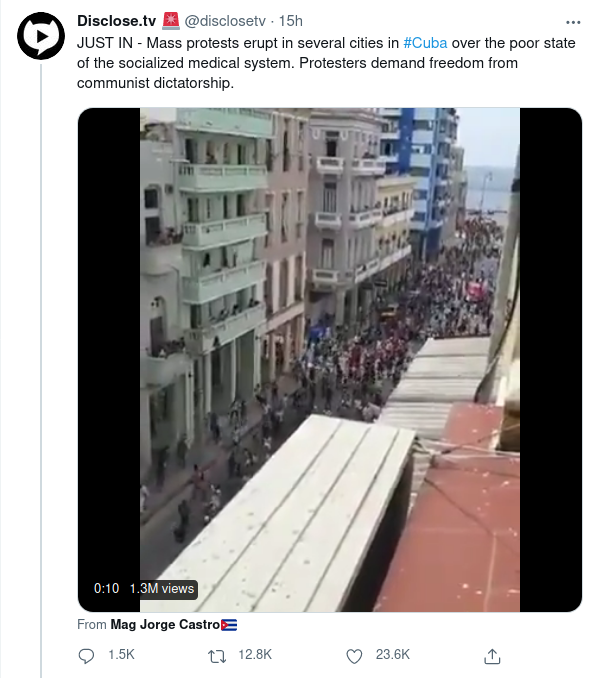 Massprotester På Kuba