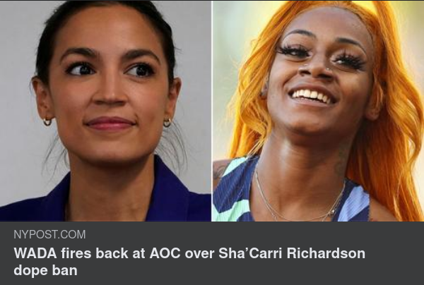WADA, AOC & Sha'Carri Richardson