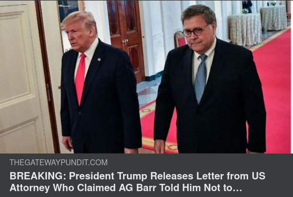 Trump Släpper Brev Om Barr
