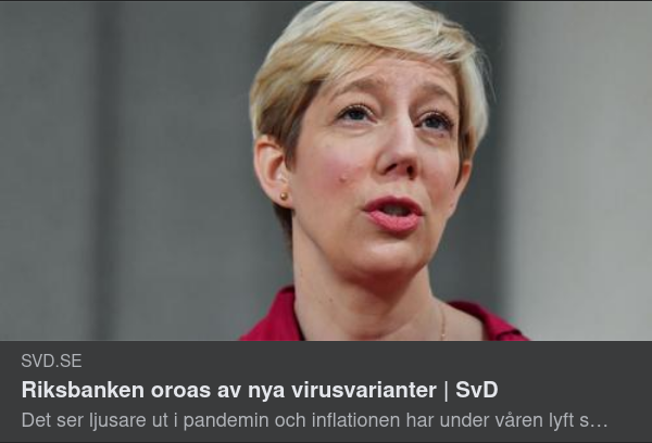 Virusvariantsorolig Riksbank