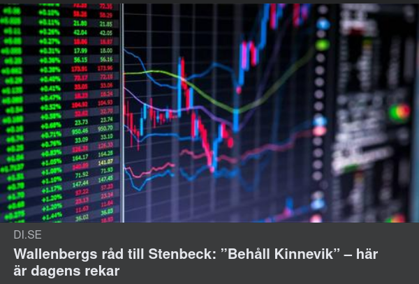 Wallenberg Råder Stenbeck Behålla Kinnevik