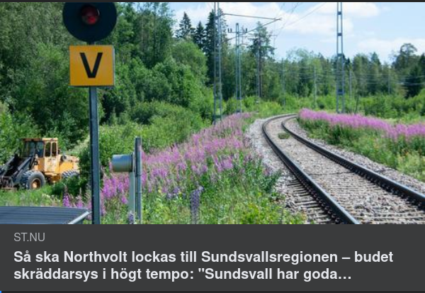 Northvolt-Lockande Sundsvallsregion