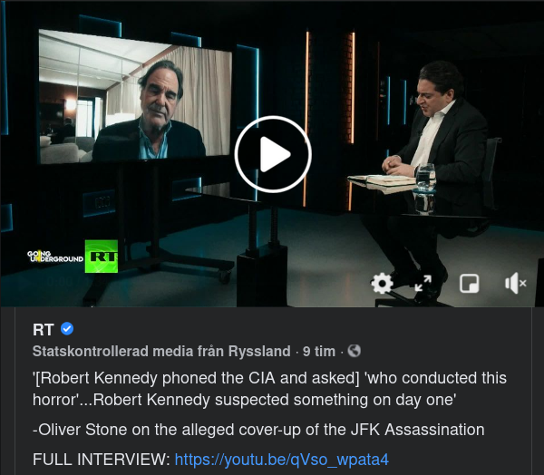 Oliver Stone & Kennedy-Mord